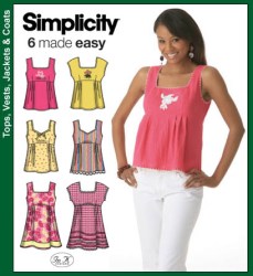4176 6 EZ  SLVLSS/ CAP SLV PULLOVR TOPS PATTERN 4-12, 12-20
